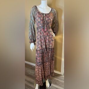 KARMA HIGHWAY Boho Gypsy Maxi Dress